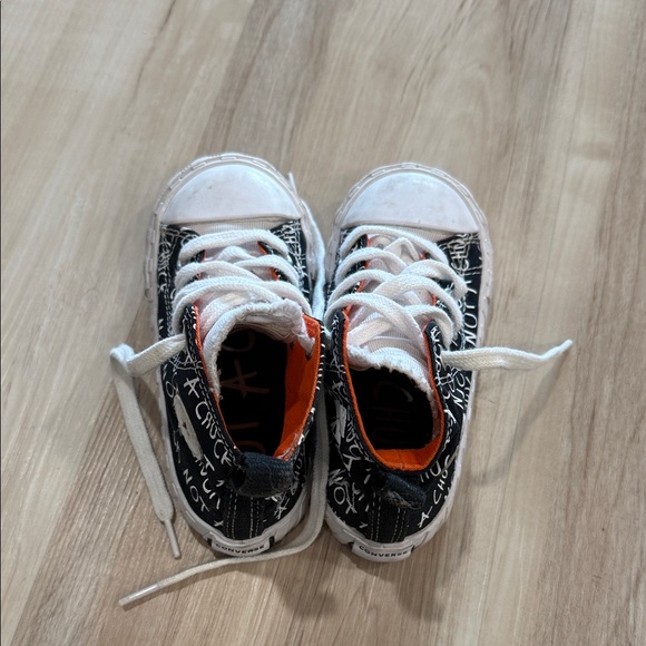 Toddler Converse Not A Chuck Black and White High-Top Sneakers - Picture 2 of 4